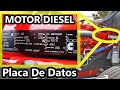 placa de datos del motor diesel - hoja de especificaciones de los motores y nomenclatura