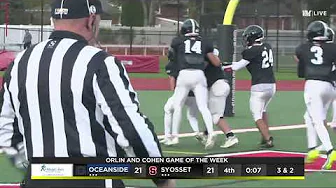 Highlights: Syosset defeats Oceanside at homecoming