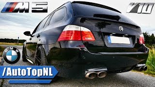 BMW M5 V10 BI-SUPERCHARGED CRAZY LOUD! EXHAUST SOUND & BURNOUT by AutoTopNL