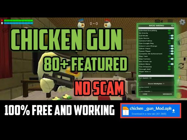 Chicken Gun mod menu hack 3.0.03 101% working  Ansh Extreme Gaming  #technogamerz #adtechbros 