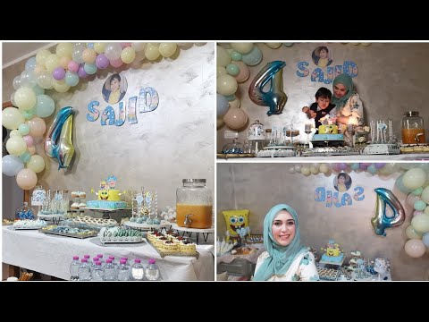 فيديو: طاولة احتفالية لعيد ميلاد الطفل