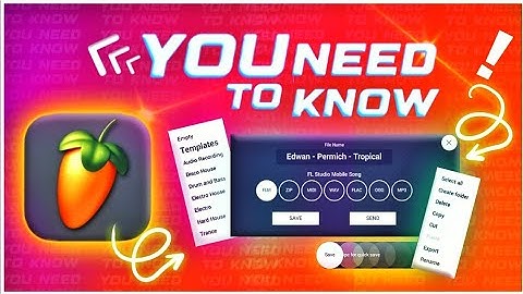 How to Save and Export Tracks in FL Studio Mobile, Tap Track Studios, fl studio mobile