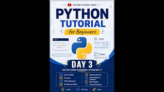 Python tutorial for beginners Day-3