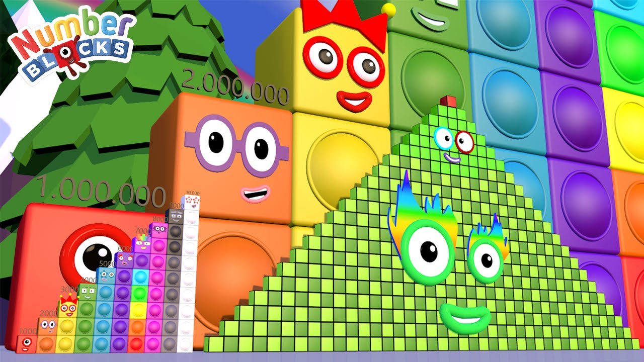 Numberblocks Step Squad: HUGE Number Puzzle! 🔢 441 to 10,000,000!