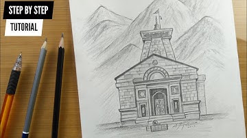 How To Draw Kedarnath Temple Step By Step Drawing Tutorial ✍️