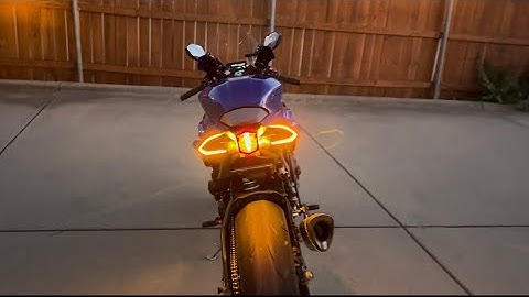 Yamaha R1 Custom Turn Signals Tutorial