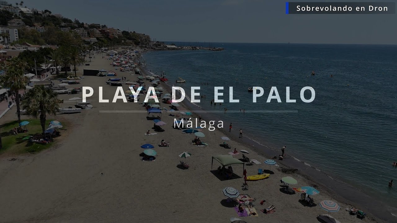 Sobrevolando la playa de El Palo (Málaga) 2025 [4K]