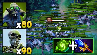 WTF x170 Skeletons Released🔥 Wraith King Aghanim + Refresher Strats by Goodwin