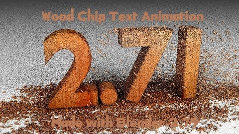 Wood Chipping Text Animation
