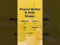 🌟 Peanut butter &amp; jelly protein shake.
