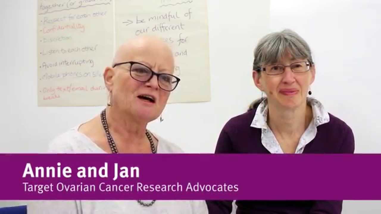 Annie and Jan discuss the role of research advocates - Target Ovarian Cancer