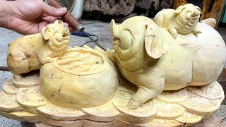 The art of wood carving / great work from wood / woodworking