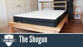098 - The Shogun (Queen Platform Bed) I built a new queen bed out of tassie oak. Sponsored by Sleeping Duck. Checkout their mattress at www.sleepingduck.com/au/ ---