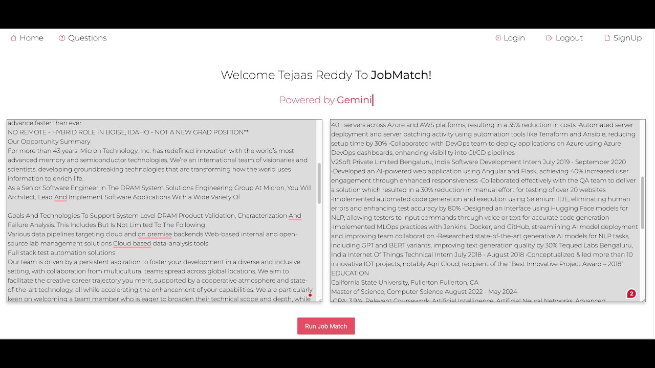 JobMatch: My Submission for the Google API Developer Competition - YouTube