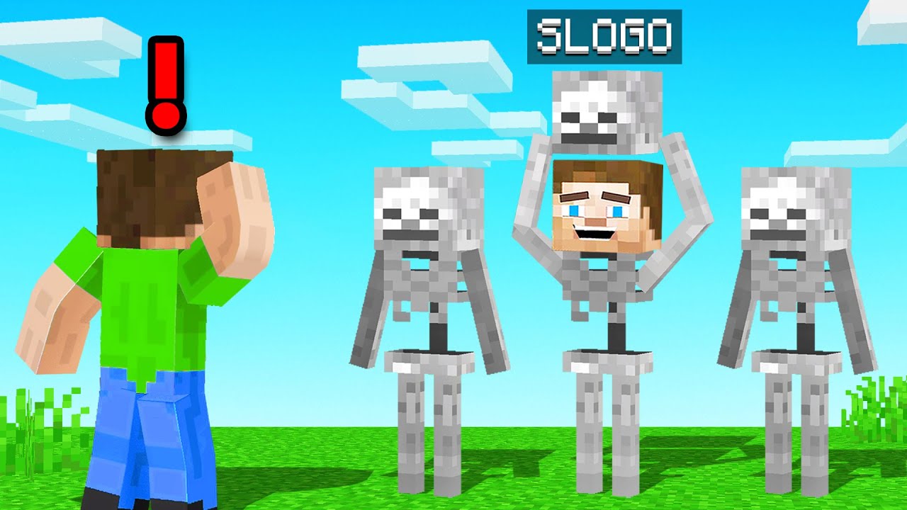 FIND The FAKE SKELETON! (Minecraft Guess Who)