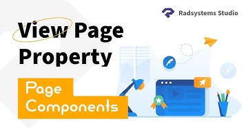 Configuring Page Components in View Page Properties | RadSystems Studio