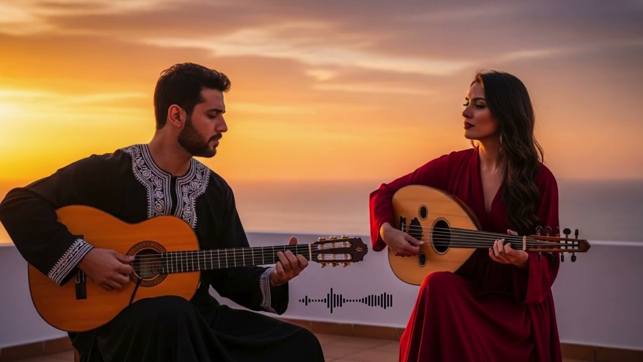 Cinematic Oud Flamenco Fusion – Golden Andalusian Sunset