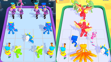 Poppy Playtime Chapter 4 : Merge Monster Master Battle, Max Level Gameplay , Rainbow friend Vs Poppy