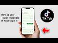How to See Tiktok Password If You Forgot It