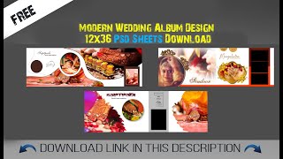 12x36 PSD FREE DOWNLOAD Wedding Clipart | How To Make Wedding Album Design In Photoshop 2022