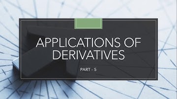 Applications of Derivative (Part -5) Increasing And Decreasing Functions (Part-2) (Punjabi)