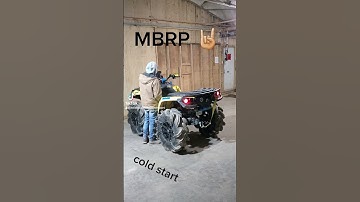 Quick outlander 1000 mbrp cold start clip #outlander #outlaw2s #mbrpexhaust #xmr #farmudding#canam