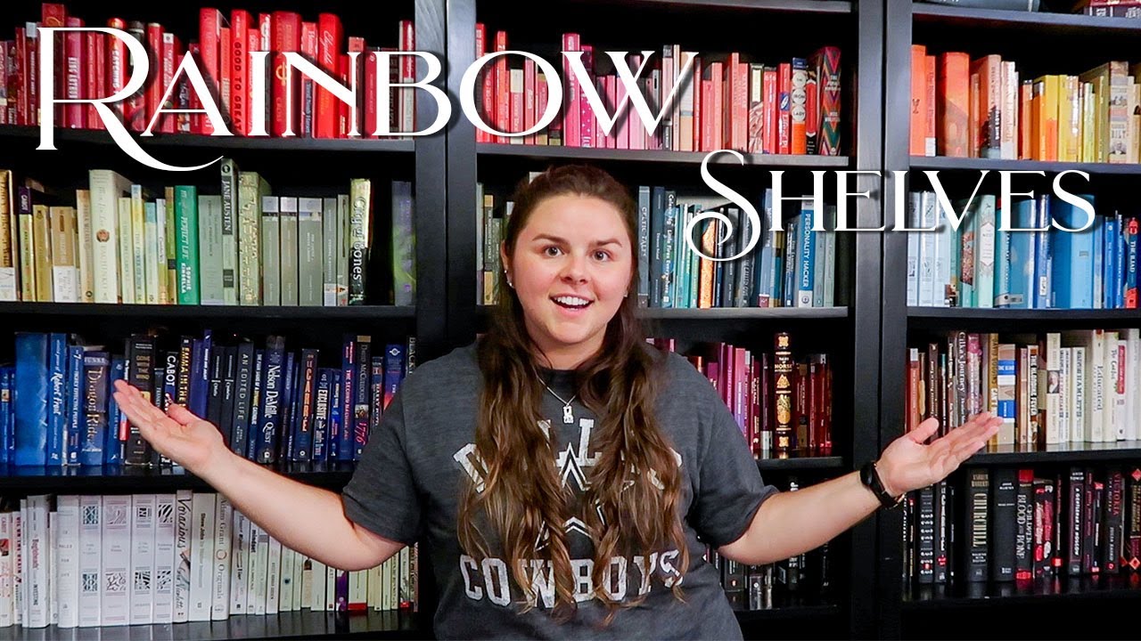 Book Organization: Rainbow Shelves