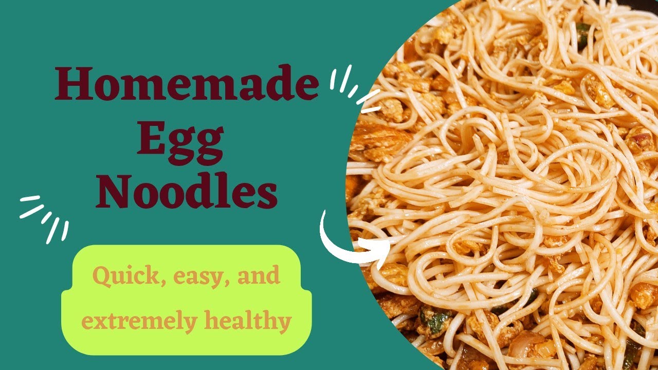 How to make easy Spicy Egg Noodles recipe At Home/Homemade Chow mein recipe YouTube