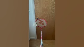 How to catch a falling badminton shuttlecock by racket 怎樣用羽毛球拍接羽毛球