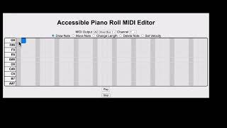 Accessible piano roll and break point generator prototypes