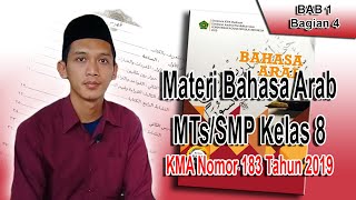 Materi Bahasa Arab MTs/SMP Kelas 8, KMA 183 Tahun 2019 | Bab 1, Bagian 4