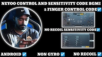 NEYOO GAMING CONTROL CODE AND SENSITIVITY CODE BGMI #neyoo 2 FINGER CONTROL AND SENSITIVITY STAR RAJ