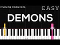Imagine dragons  demons  easy piano tutorial