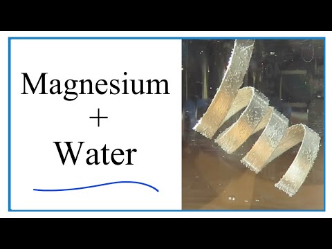 Реакция магния и воды (Mg + H2O)