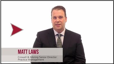 Part 1: Alternative Fees in Law, with Matt Laws of Crowell & Moring LLP