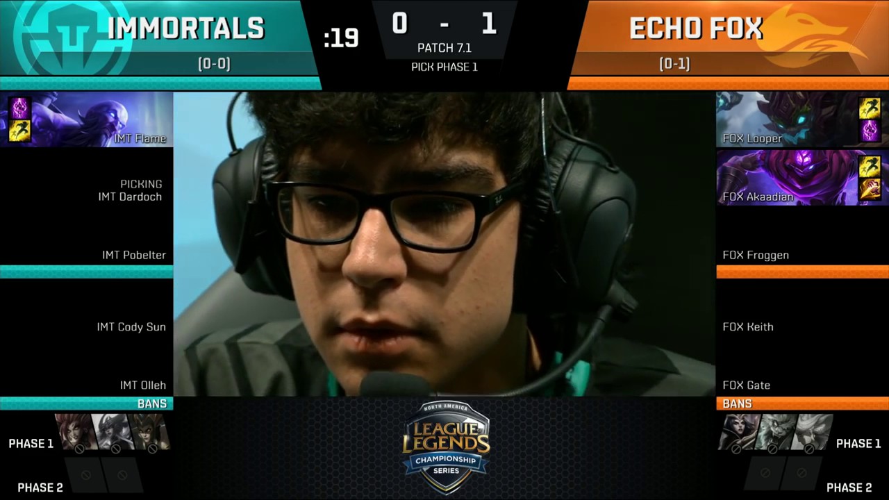 FOX vs IMT, Game 2   NA LCS 2017 Spring   Echo Fox vs Immortals
