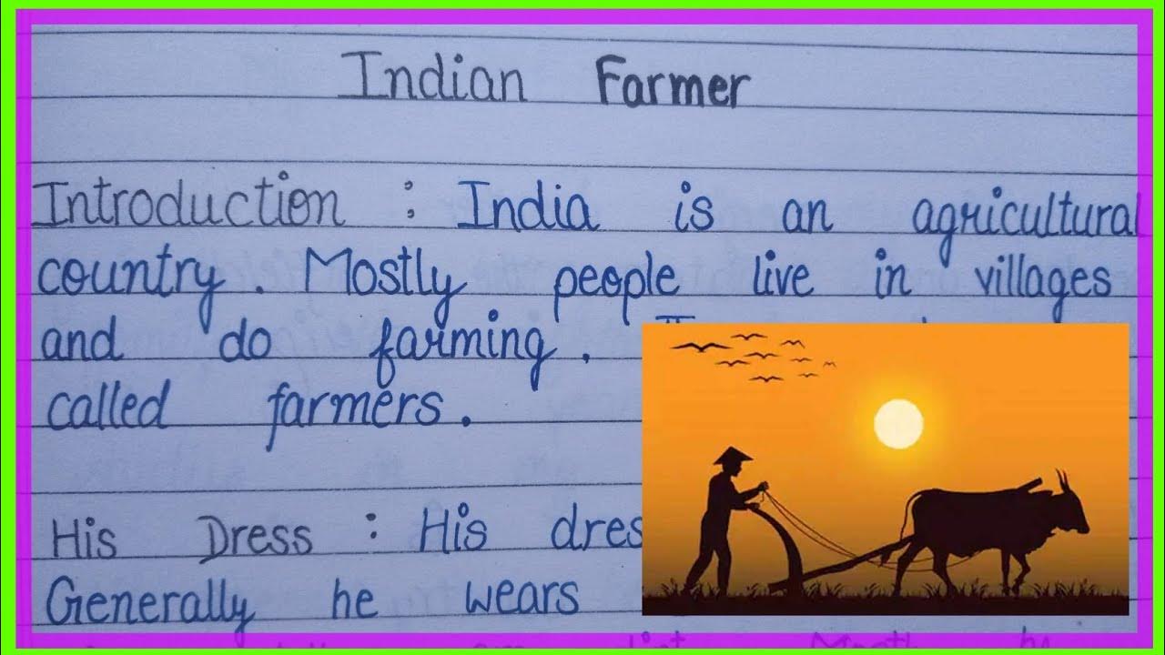 indian farmer essay english