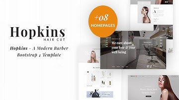 Barber Shop & Hair Salon HTML - Hopkins | Themeforest Website Templates and Themes