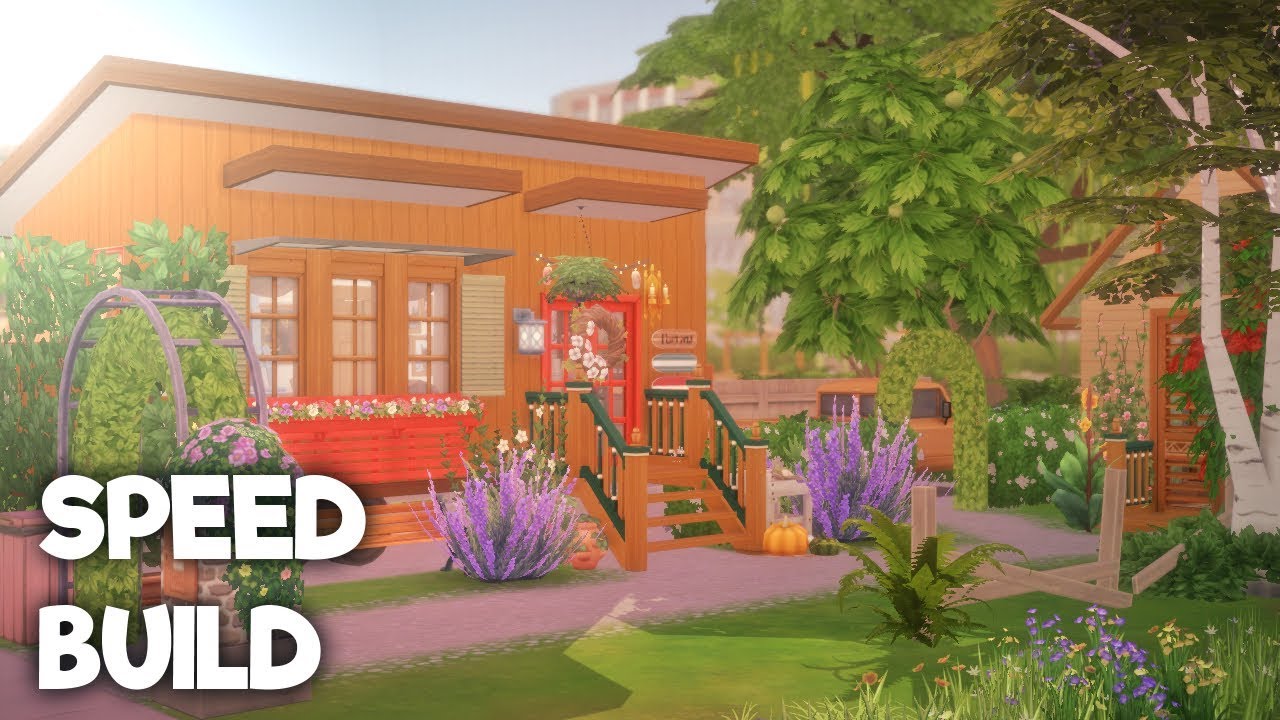 Tiny House On Wheels The Sims 4 Speed Build Youtube - lukeys audio visualizer roblox