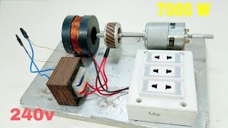 How To Generate Free Energy Generator With Dc Motor And Magnet | I Turn Fan Coil Into 7000 W