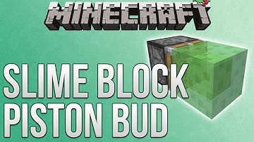 Minecraft: Slime Block Piston BUD Tutorial (Redstone Advent Calendar)