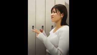 岡田桃佳アナ＃白ニット＃パイ