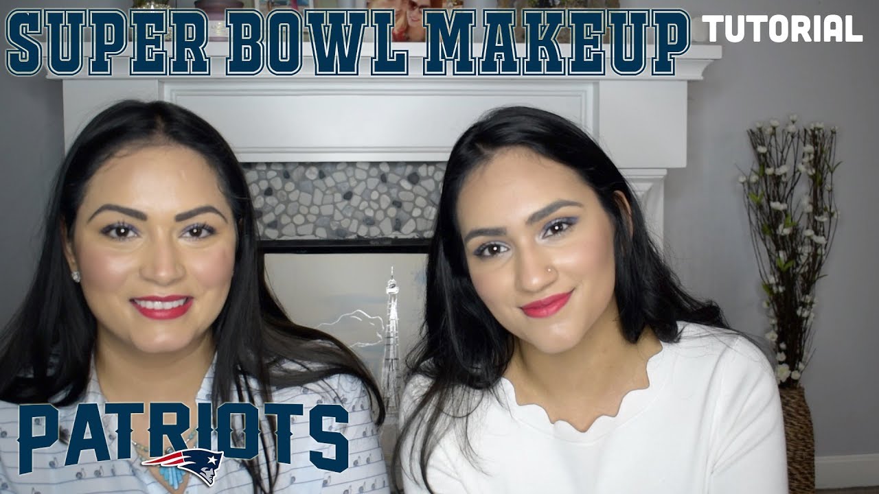 Super Bowl Makeup Tutorial for Patriots Fans