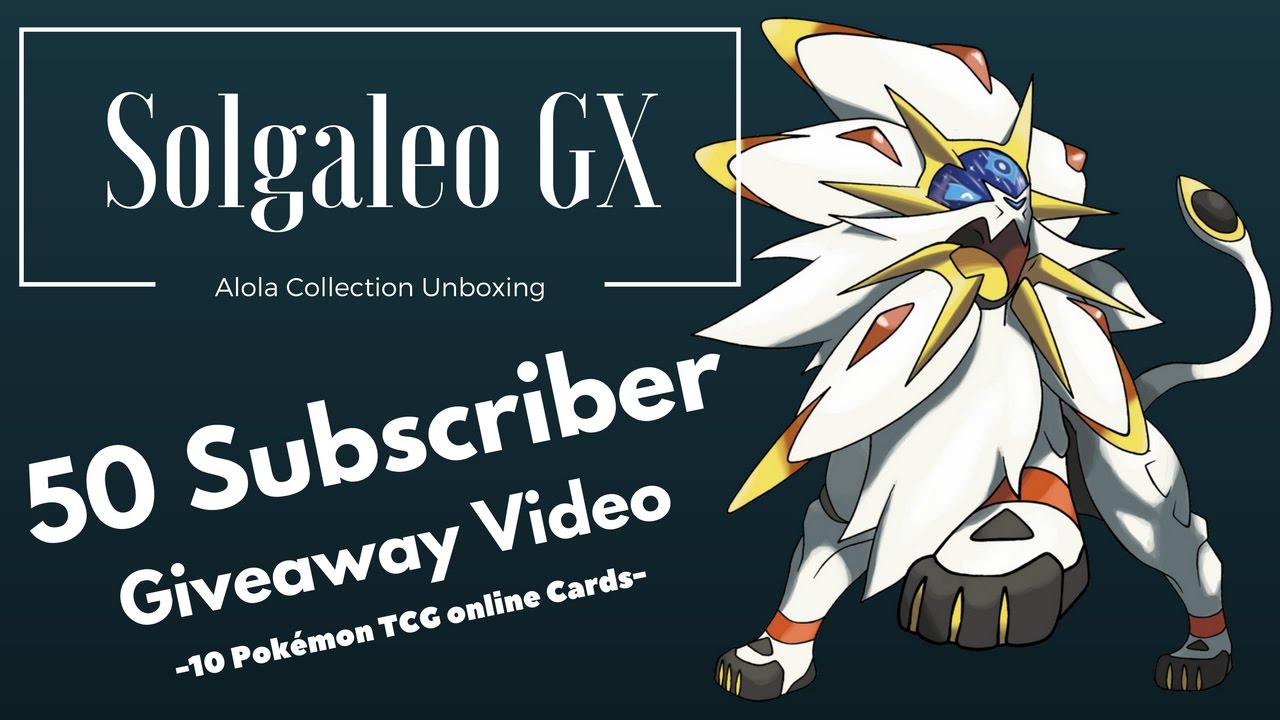Pokémon Sun & Moon Alola Collection Early Opening - Solgaleo GX Box Opening | 50 sub Giveaway Video