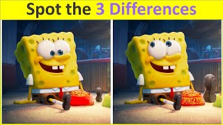Spot 3 differences between two images | The SpongeBob |Pictures puzzle number 079 #TheSpongeBob