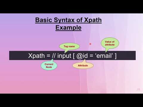 ვიდეო: რა არის XPath სელენში მაგალითად?