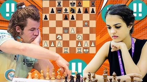 First class Magnus Carlsen vs Tania Sachdev 16