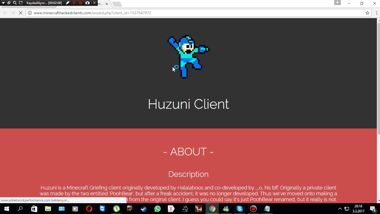 minecraft hack huzuni nasıl indirilir açıklamada link var part 1 - YouTube