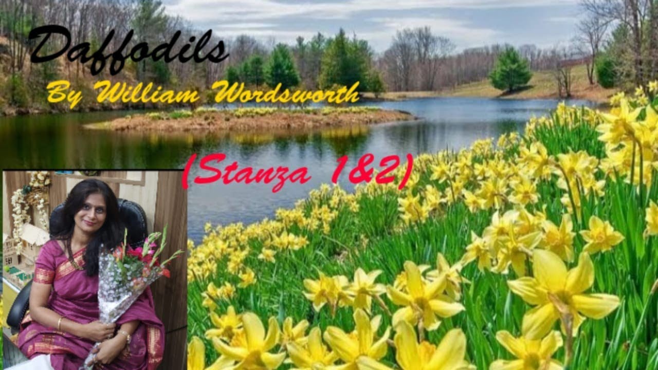 Daffodils Stanza 1&2 (ICSE poems) Miles Ahead by Ritu Jain YouTube