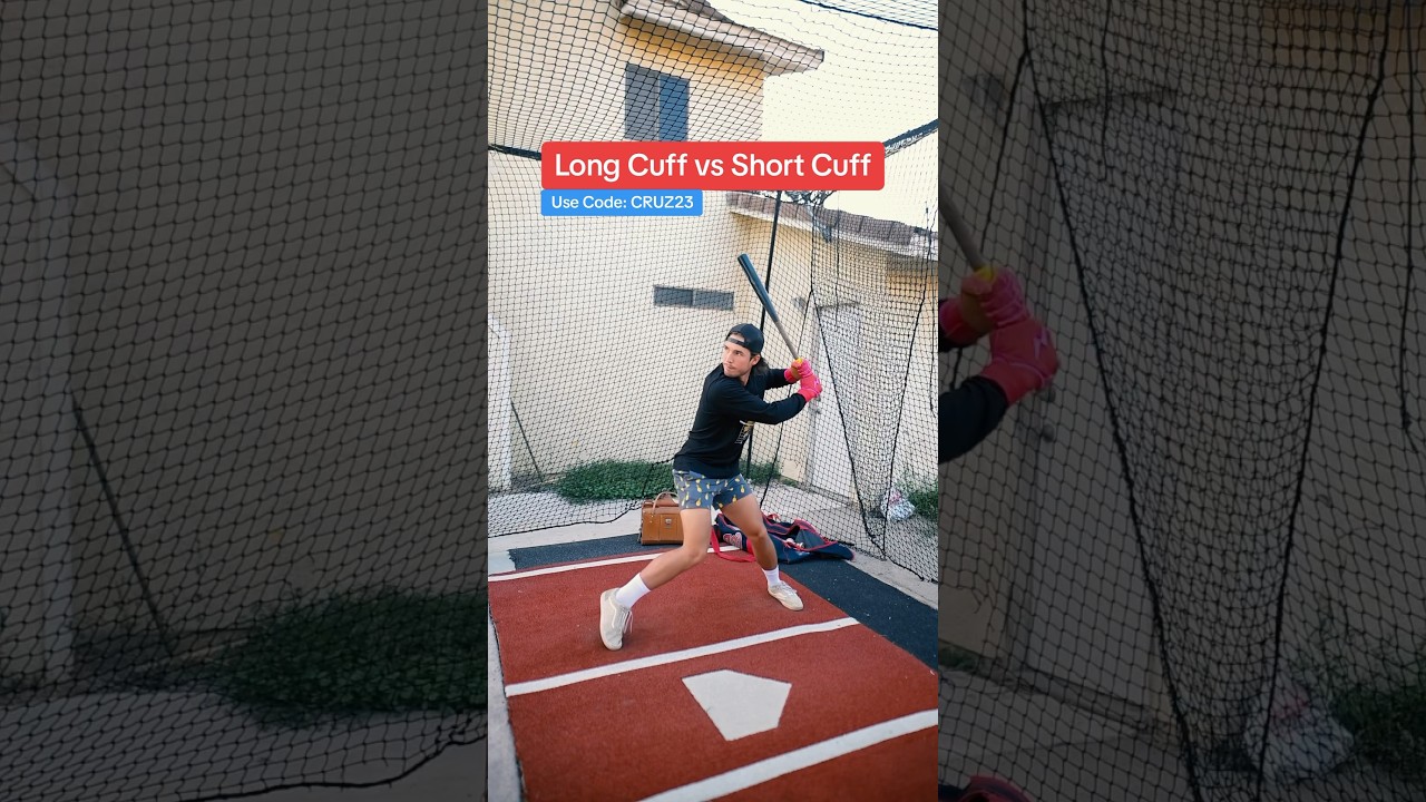 LONG CUFF vs. SHORT CUFF Batting Gloves.  Use Code: CRUZ23 for your next pair 